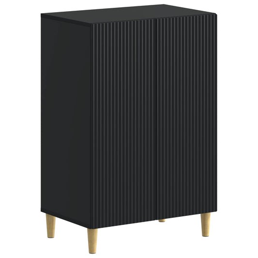 vidaXL Shoe Cabinet ARNHEM 59.5 x 39.5 x 90 cm Engineered Wood Black