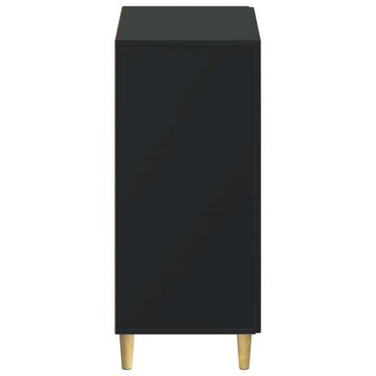 vidaXL Shoe Cabinet ARNHEM 59.5 x 39.5 x 90 cm Engineered Wood Black