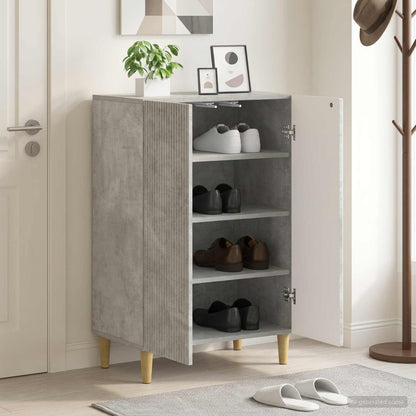 vidaXL Shoe Cabinet ARNHEM 59.5 x 39.5 x 90 cm Engineered Wood