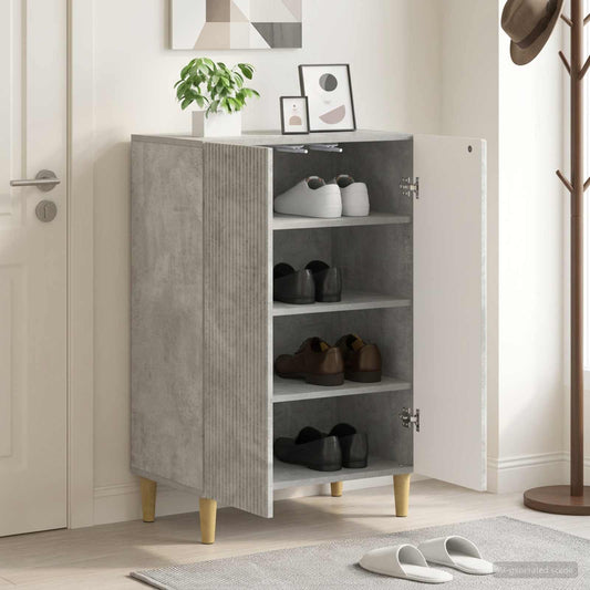 vidaXL Shoe Cabinet ARNHEM 59.5 x 39.5 x 90 cm Engineered Wood