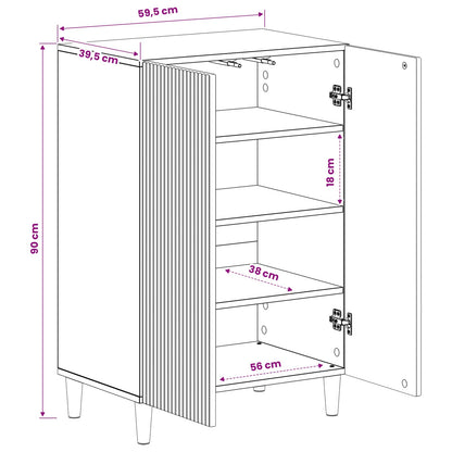 vidaXL Shoe Cabinet ARNHEM 59.5 x 39.5 x 90 cm Engineered Wood