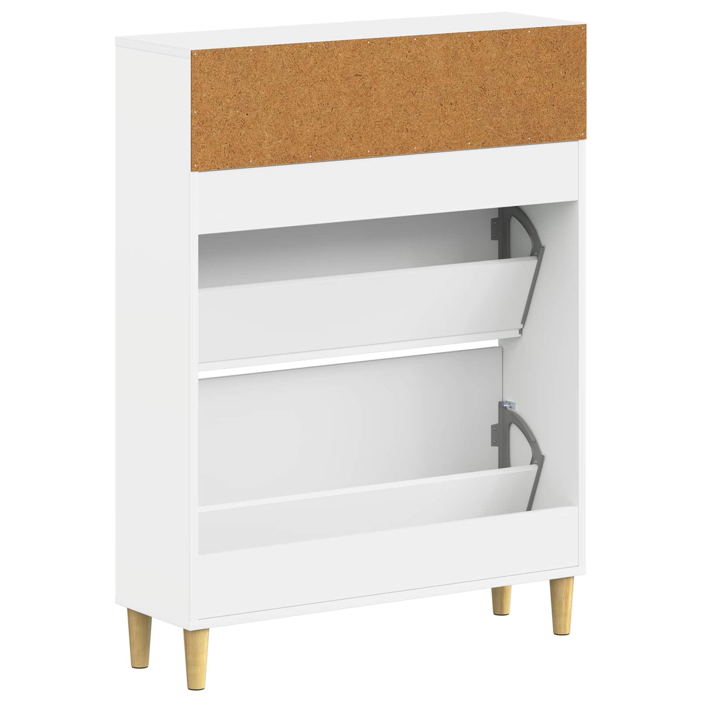 vidaXL Shoe Cabinet ARNHEM 78 x 24 x 103 cm Engineered Wood White