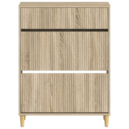 vidaXL Shoe Cabinet ARNHEM 78 x 24 x 103 cm Engineered Wood Sonoma Oak