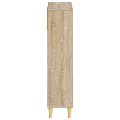 vidaXL Shoe Cabinet ARNHEM 78 x 24 x 103 cm Engineered Wood Sonoma Oak