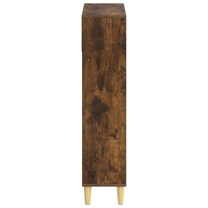 vidaXL Shoe Cabinet ARNHEM 78 x 24 x 103 cm Engineered Wood Smoked Oak