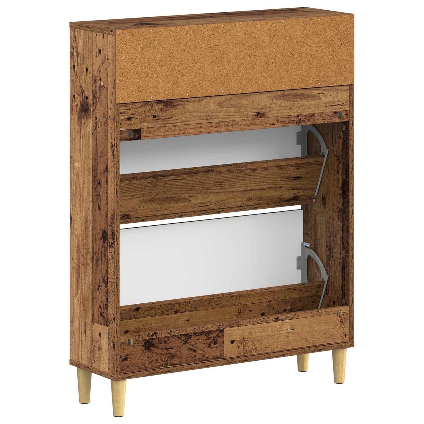 vidaXL Shoe Cabinet ARNHEM 78 x 24 x 103 cm Engineered Wood Old Wood