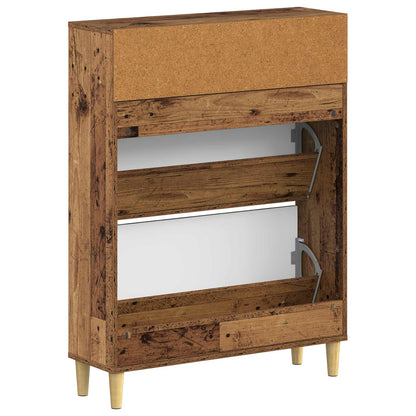 vidaXL Shoe Cabinet ARNHEM 78 x 24 x 103 cm Engineered Wood Old Wood