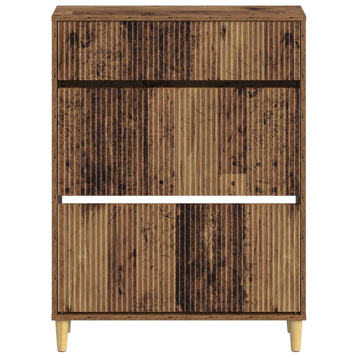 vidaXL Shoe Cabinet ARNHEM 78 x 24 x 103 cm Engineered Wood Old Wood