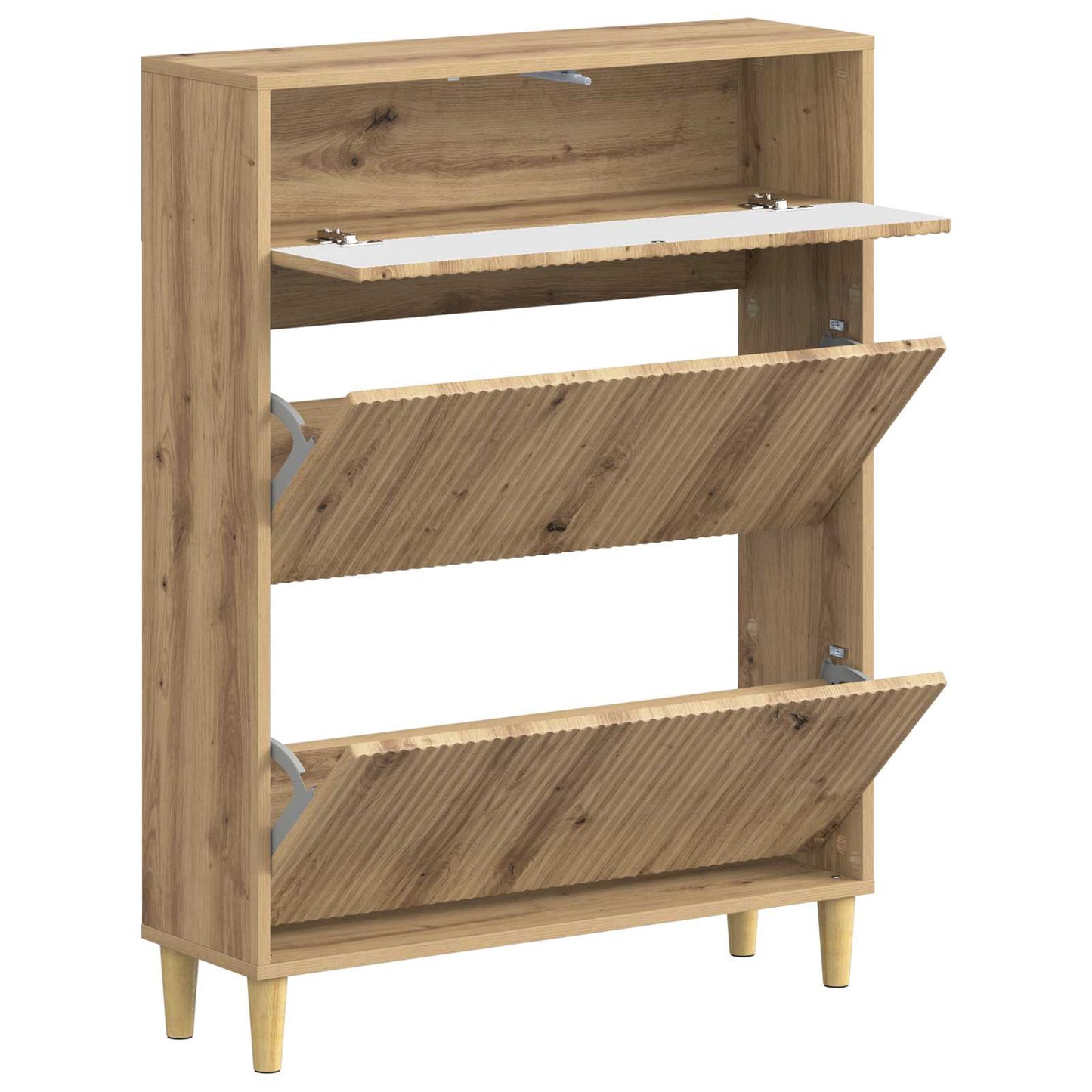 vidaXL Shoe Cabinet ARNHEM 78 x 24 x 103 cm Engineered Wood