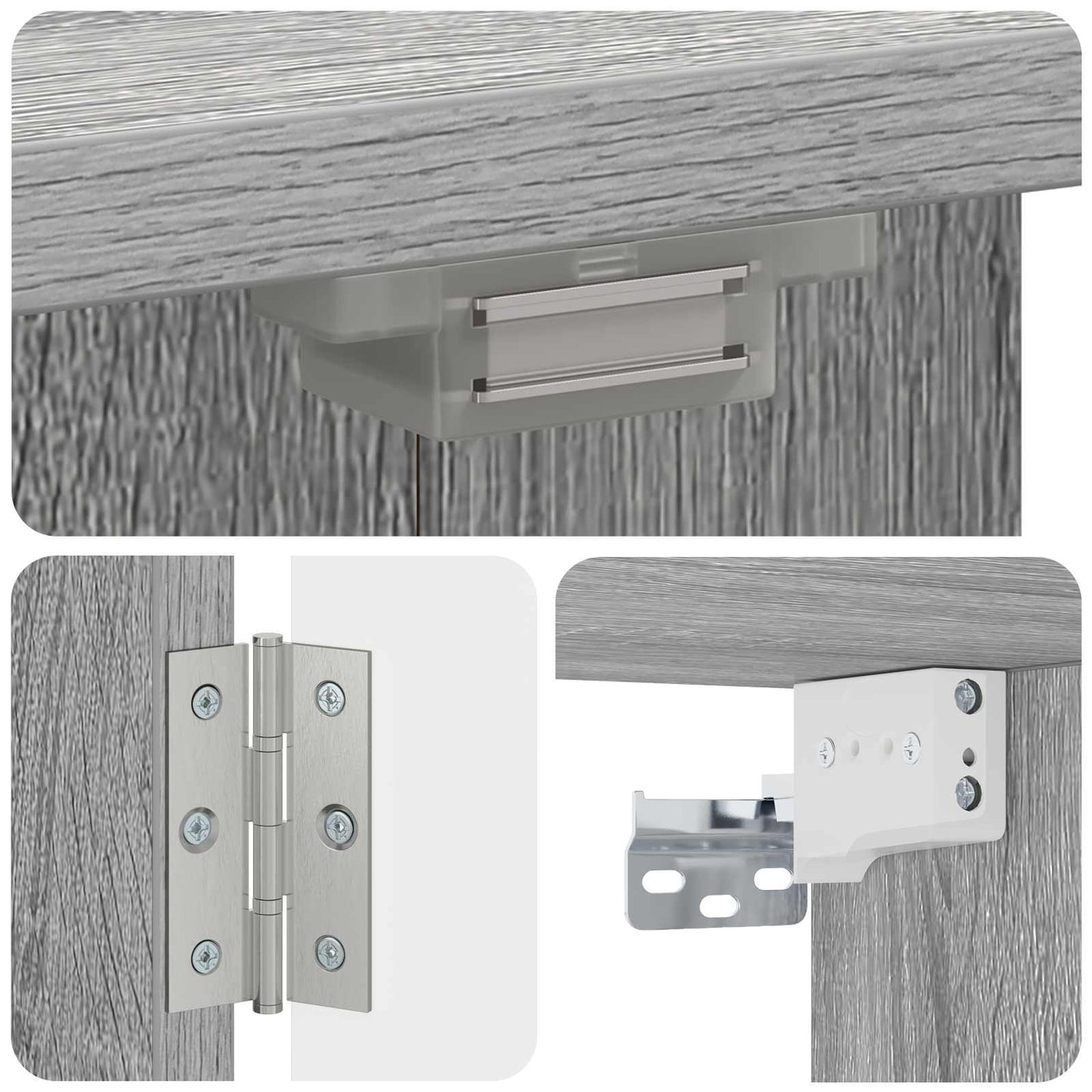 vidaXL Dartboard Cabinet ARNHEM Grey Sonoma 52.5 x 10.5 x 53.5 cm