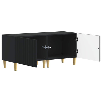 vidaXL TV Cabinet Black Engineered Wood