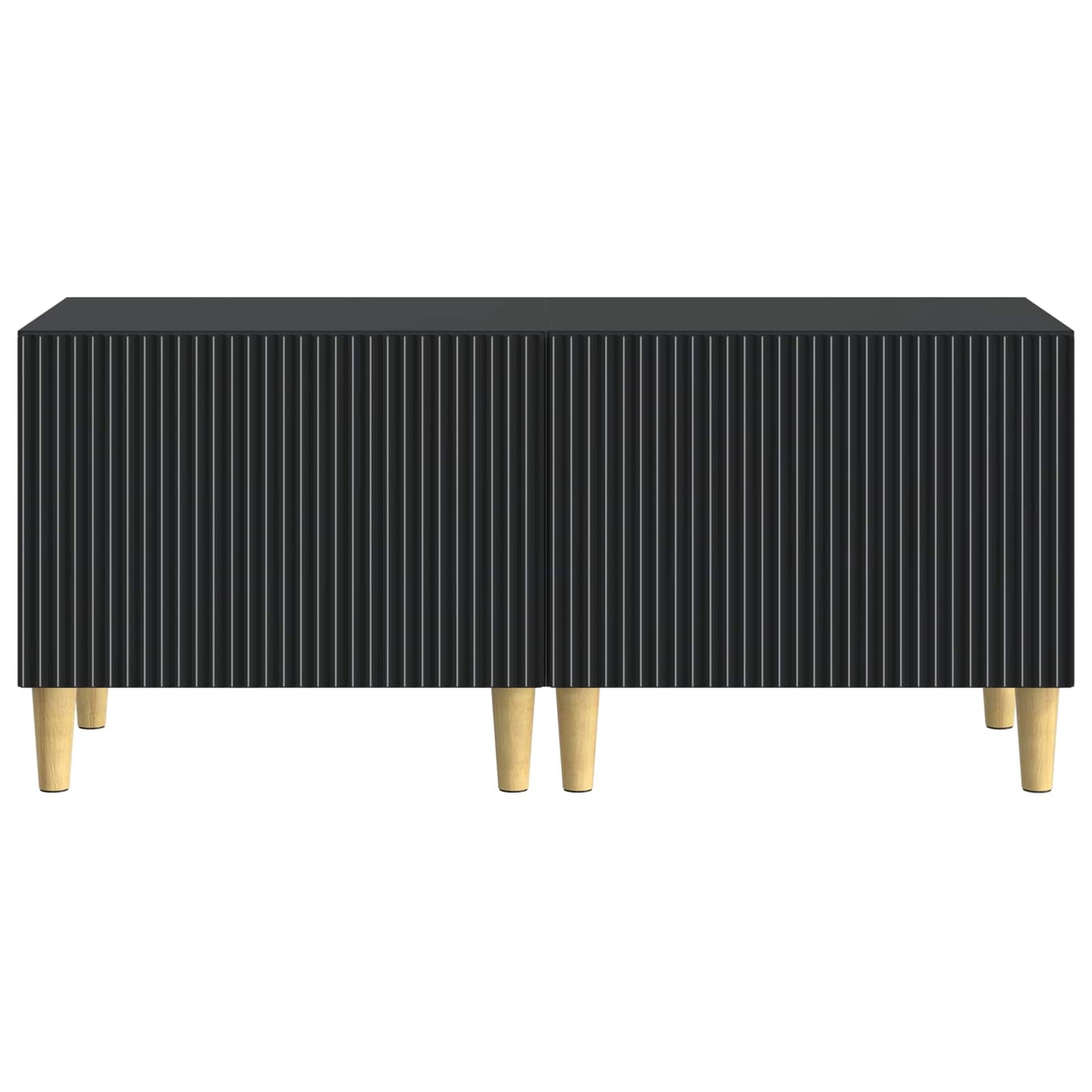 vidaXL TV Cabinet Black Engineered Wood
