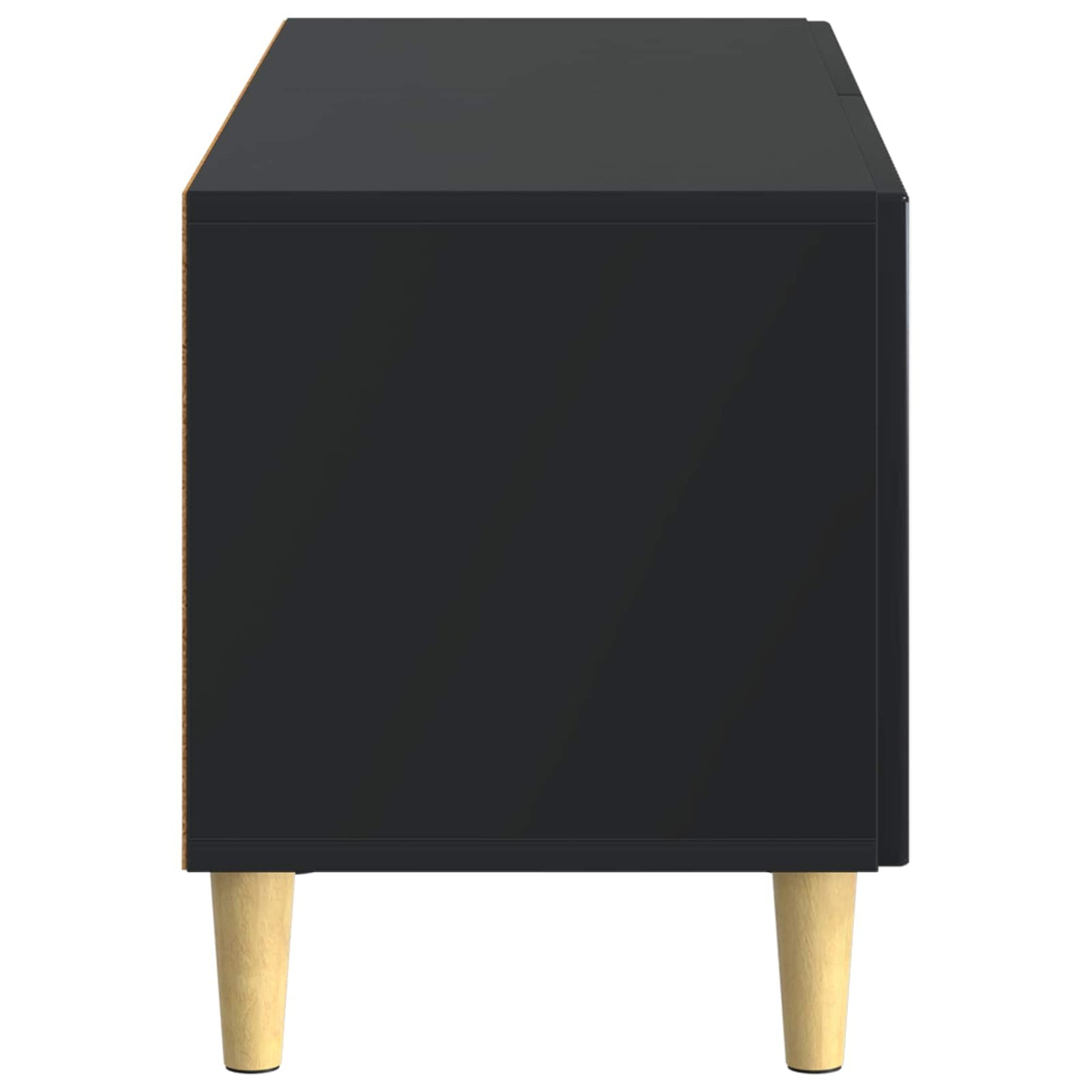 vidaXL TV Cabinet Black Engineered Wood