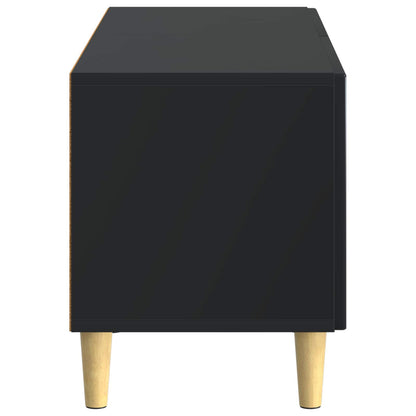 vidaXL TV Cabinet Black Engineered Wood
