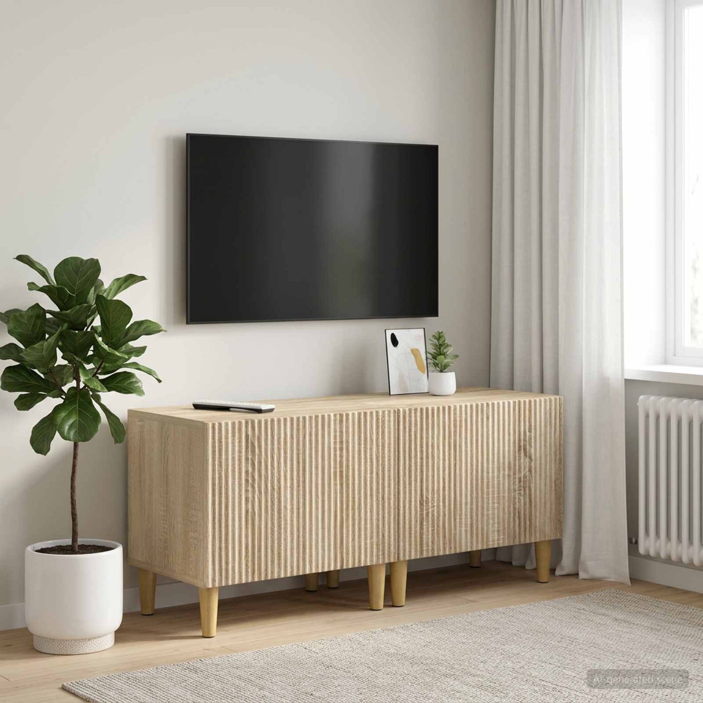vidaXL TV Cabinet Sonoma Oak Engineered Wood