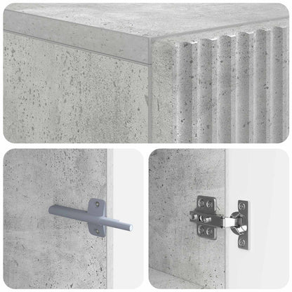 vidaXL TV Cabinet Concrete Grey Engineered Wood