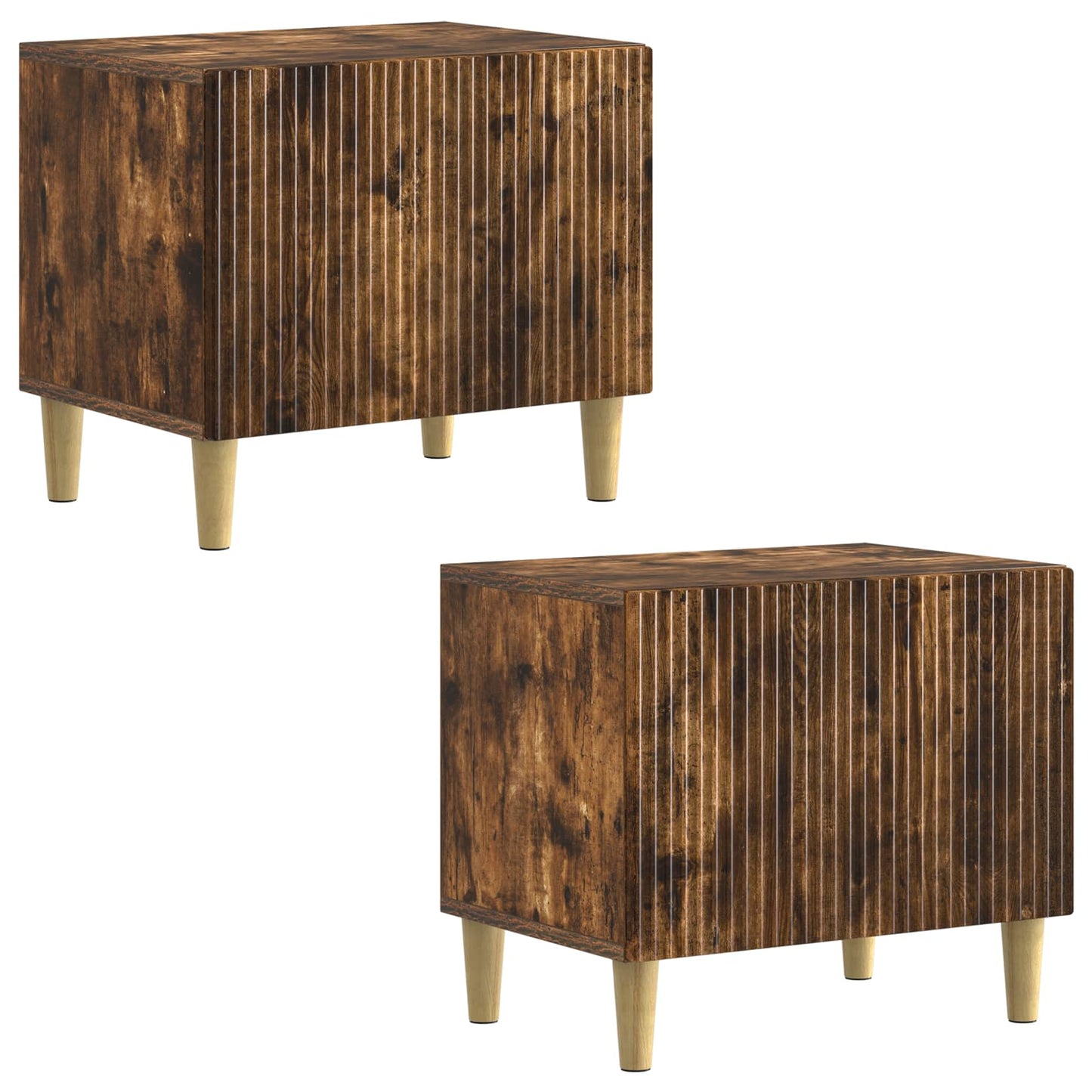 vidaXL TV Cabinet Smoked Oak Engineered Wood
