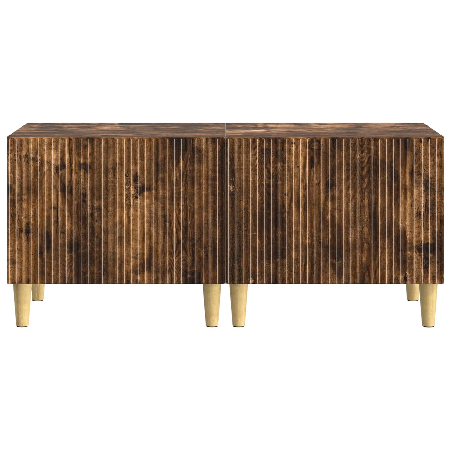 vidaXL TV Cabinet Smoked Oak Engineered Wood