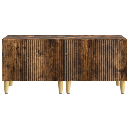 vidaXL TV Cabinet Smoked Oak Engineered Wood