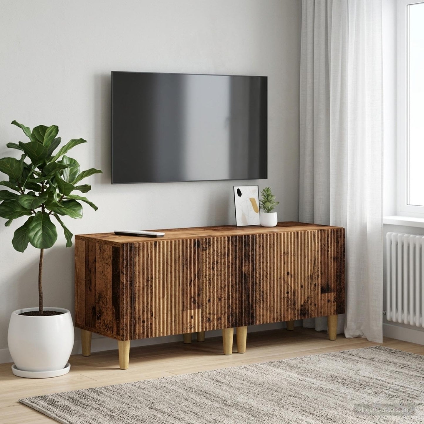 vidaXL TV Cabinet Old Wood Engineered Wood