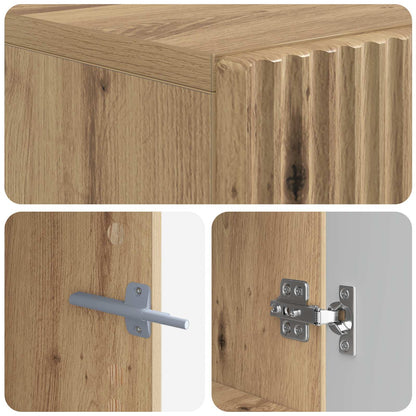 vidaXL TV Cabinet Artisan Oak Engineered Wood