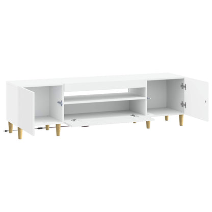 vidaXL LED TV Cabinet White Engineered Wood