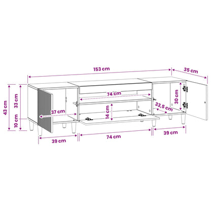 vidaXL LED TV Cabinet White Engineered Wood