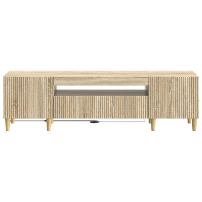 vidaXL LED TV Cabinet Sonoma Oak Engineered Wood