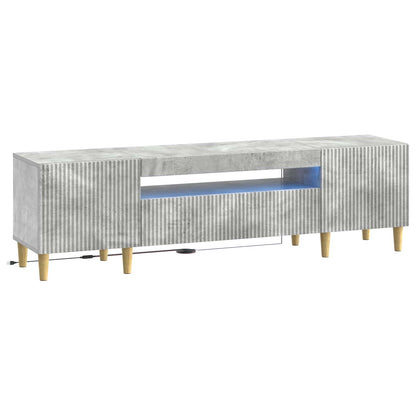 vidaXL LED TV Cabinet Concrete Grey Engineered Wood