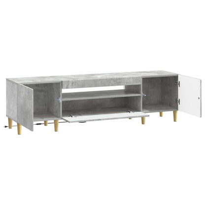 vidaXL LED TV Cabinet Concrete Grey Engineered Wood