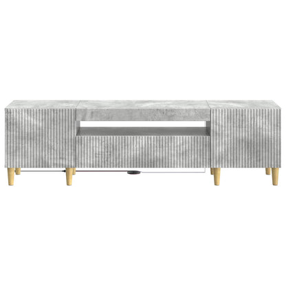 vidaXL LED TV Cabinet Concrete Grey Engineered Wood
