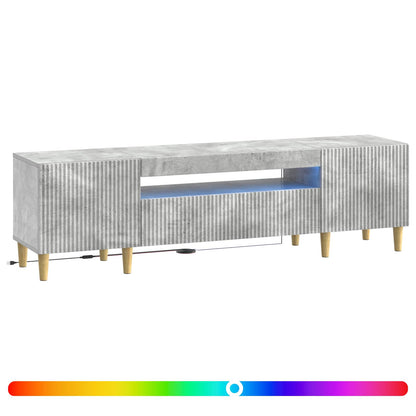 vidaXL LED TV Cabinet Concrete Grey Engineered Wood