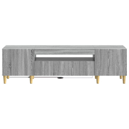 vidaXL LED TV Cabinet Grey Sonoma Engineered Wood