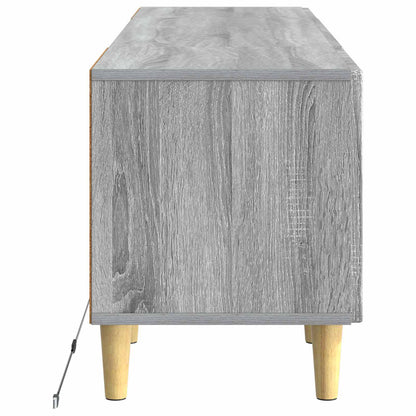 vidaXL LED TV Cabinet Grey Sonoma Engineered Wood