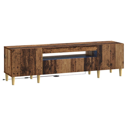 vidaXL LED TV Cabinet Old Wood Engineered Wood