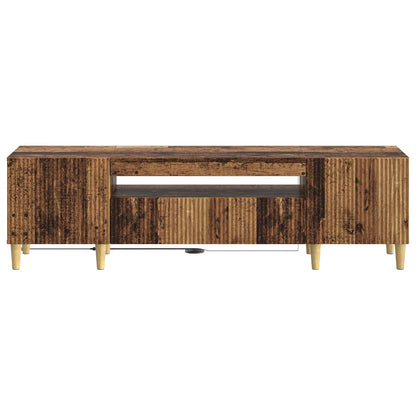 vidaXL LED TV Cabinet Old Wood Engineered Wood