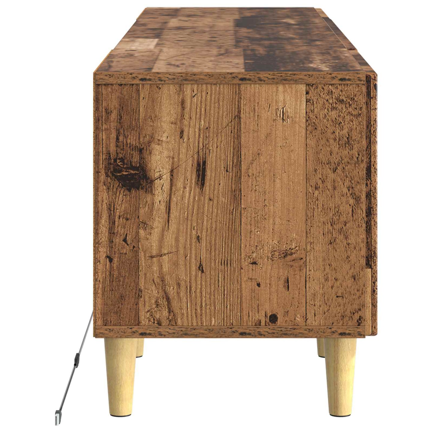 vidaXL LED TV Cabinet Old Wood Engineered Wood