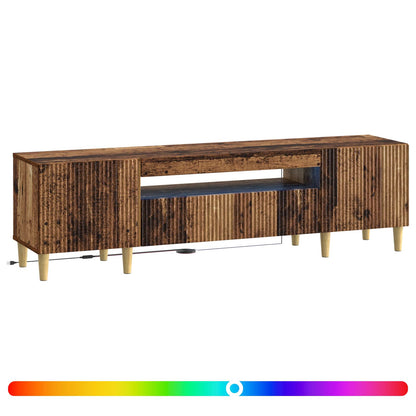 vidaXL LED TV Cabinet Old Wood Engineered Wood