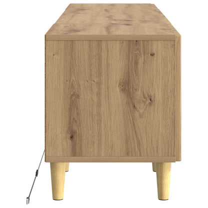 vidaXL LED TV Cabinet Artisan Oak Engineered Wood
