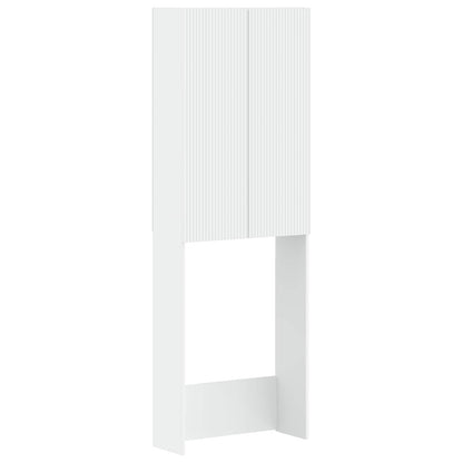 vidaXL Toilet Cabinet ARNHEM White 66 x 25.5 x 190 cm Engineered Wood