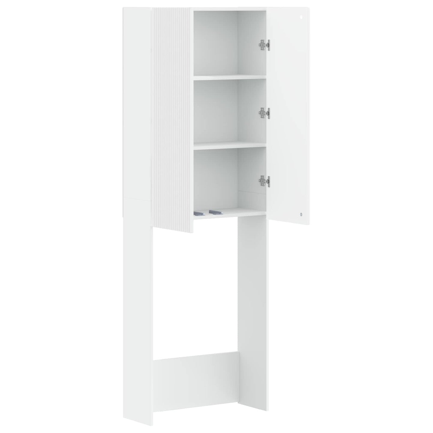 vidaXL Toilet Cabinet ARNHEM White 66 x 25.5 x 190 cm Engineered Wood