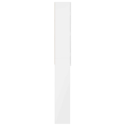 vidaXL Toilet Cabinet ARNHEM High Gloss White 66 x 25.5 x 190 cm