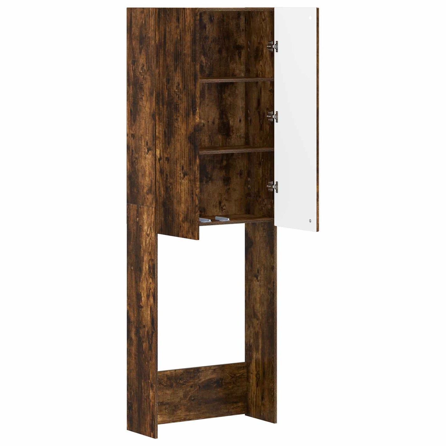 vidaXL Toilet Cabinet ARNHEM Smoked Oak 66 x 25.5 x 190 cm