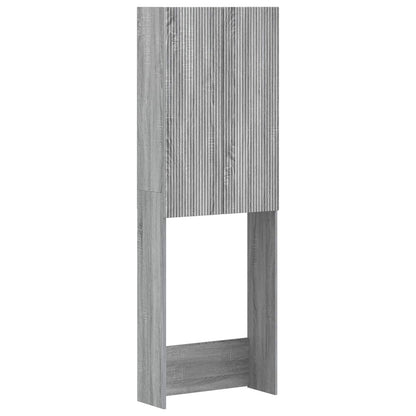 vidaXL Toilet Cabinet ARNHEM Grey Sonoma 66 x 25.5 x 190 cm