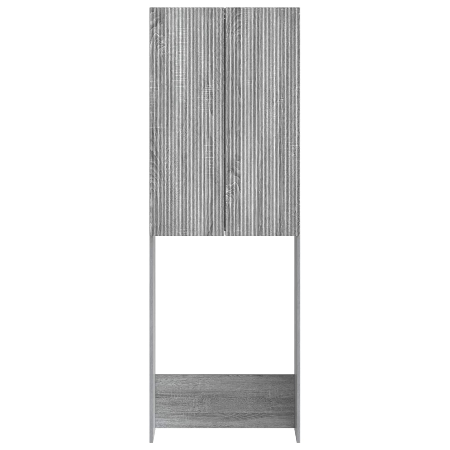 vidaXL Toilet Cabinet ARNHEM Grey Sonoma 66 x 25.5 x 190 cm