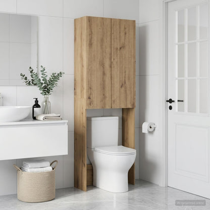 vidaXL Toilet Cabinet ARNHEM Artisan Oak 66 x 25.5 x 190 cm