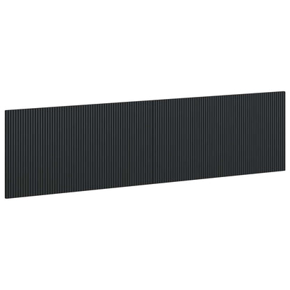 vidaXL Wall-Mounted Headboard ARNHEM Black Engineered Wood
