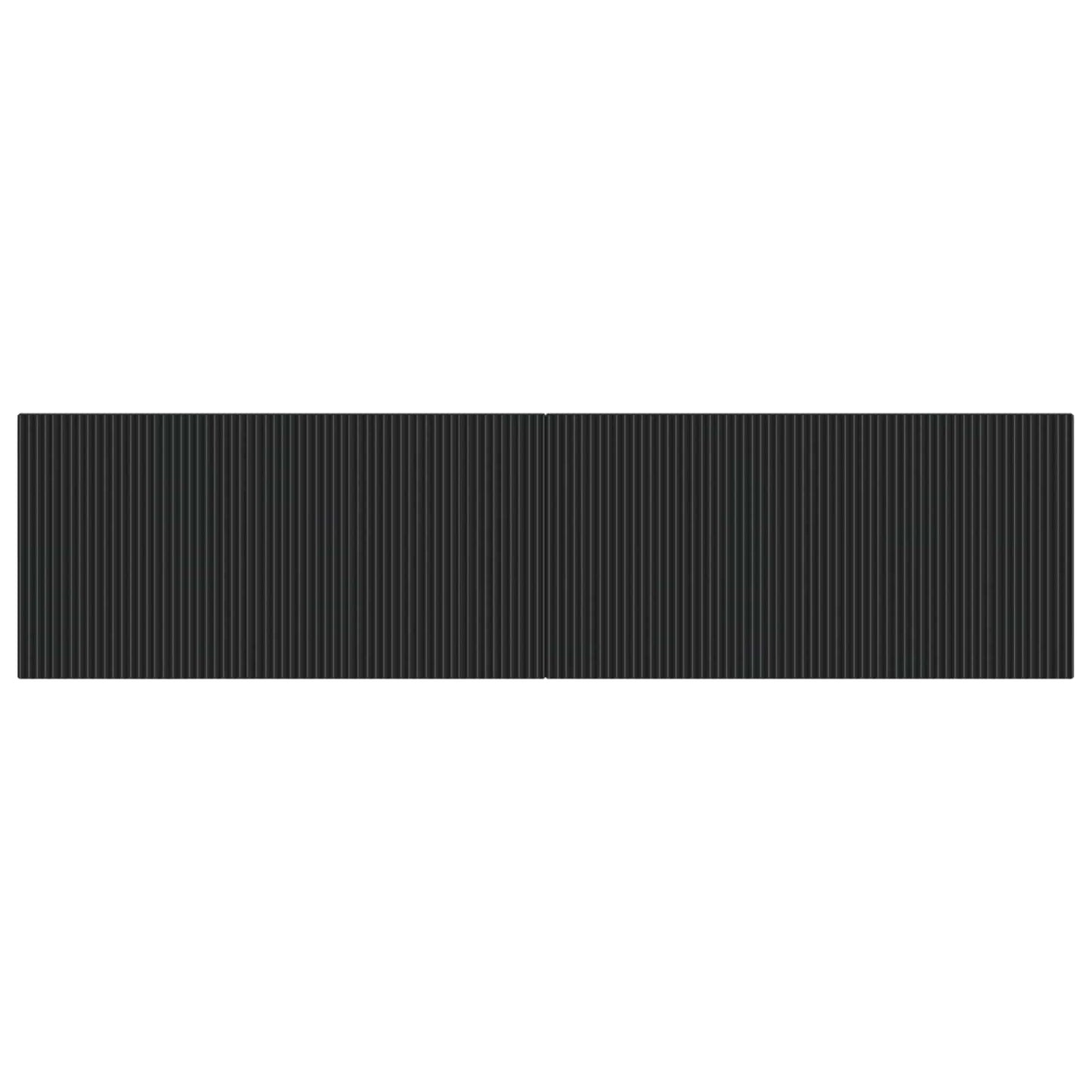 vidaXL Wall-Mounted Headboard ARNHEM Black Engineered Wood