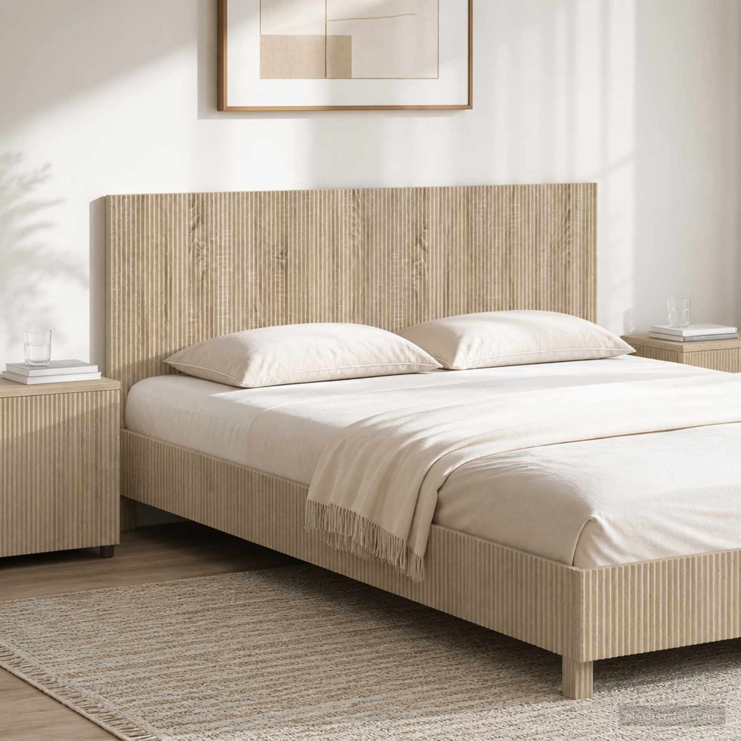 vidaXL Wall-Mounted Headboard ARNHEM Sonoma Oak Engineered Wood