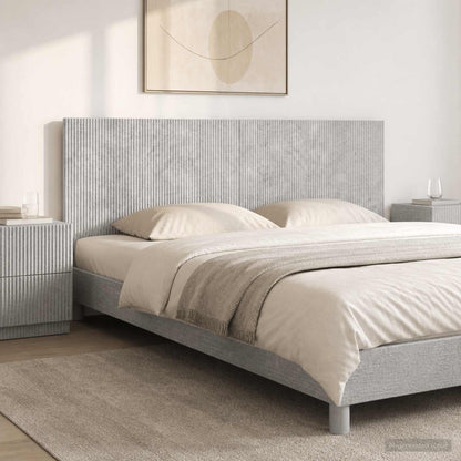 vidaXL Wall-Mounted Headboard ARNHEM Concrete Grey Engineered Wood